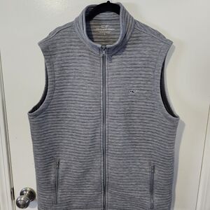 Vineyard Vines Gray Quilted Vest